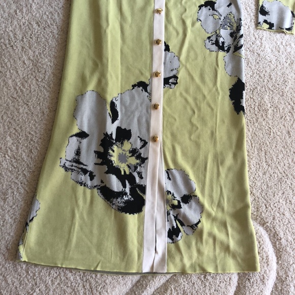 NWT Authentic Designer Prabal Gurung Floral knit knee length Dress - Picture 6 of 15